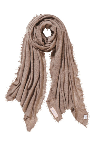 Kaschmirschal Coffee Melange – einfarbig, 100 % Cashmere | PURSCHOEN