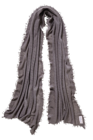 Kaschmirschal Nougat Dark – einfarbig, 100 % Cashmere | PURSCHOEN