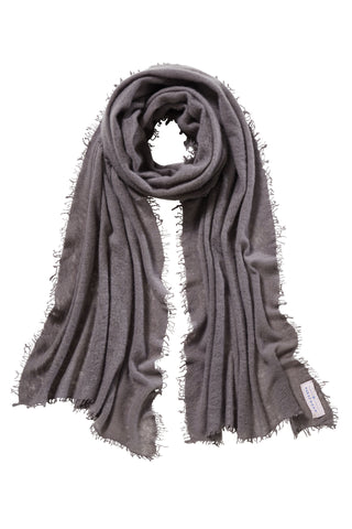 Kaschmirschal Nougat Dark – einfarbig, 100 % Cashmere | PURSCHOEN