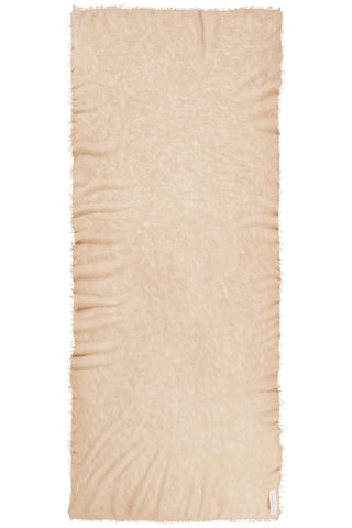 Kaschmirschal Sand Camel – einfarbig, 100 % Cashmere | PURSCHOEN
