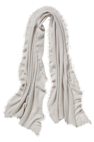 Kaschmirschal Graubeige – einfarbig, 100 % Cashmere | PURSCHOEN