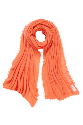 Kaschmirschal Aprikose – einfarbig, 100 % Cashmere | PURSCHOEN