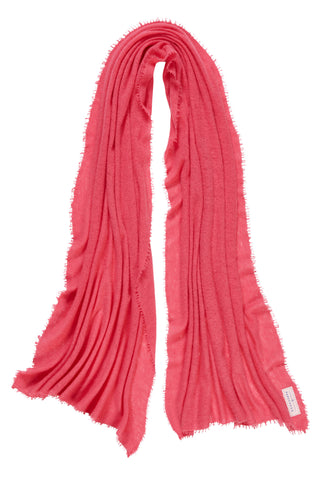 Kaschmirschal Wassermelone – einfarbig, 100 % Cashmere | PURSCHOEN