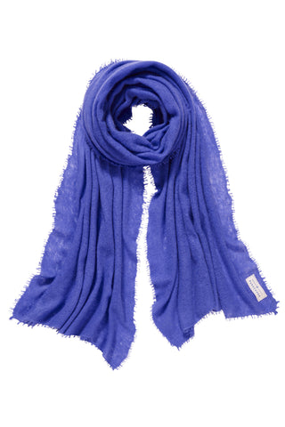 Kaschmirschal Blueberry – einfarbig, 100 % Cashmere | PURSCHOEN
