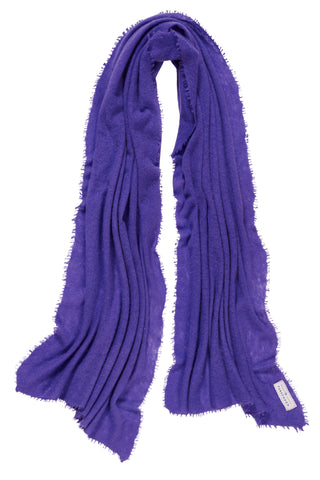 Kaschmirschal Pflaume – einfarbig, 100 % Cashmere | PURSCHOEN