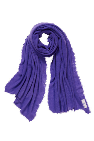 Kaschmirschal Pflaume – einfarbig, 100 % Cashmere | PURSCHOEN