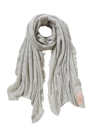 Kaschmirschal Silber – einfarbig, 100 % Cashmere | PURSCHOEN