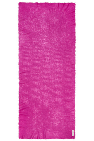 Kaschmirschal Fuchsia – einfarbig, 100 % Cashmere | PURSCHOEN