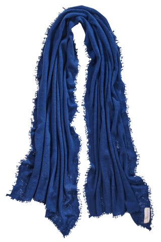 Kaschmirschal Jeans – einfarbig, 100 % Cashmere | PURSCHOEN