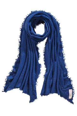Kaschmirschal Jeans – einfarbig, 100 % Cashmere | PURSCHOEN