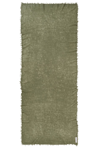 Kaschmirschal Moos – einfarbig, 100 % Cashmere | PURSCHOEN