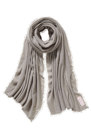 Kaschmirschal Spacegrey – einfarbig, 100 % Cashmere | PURSCHOEN
