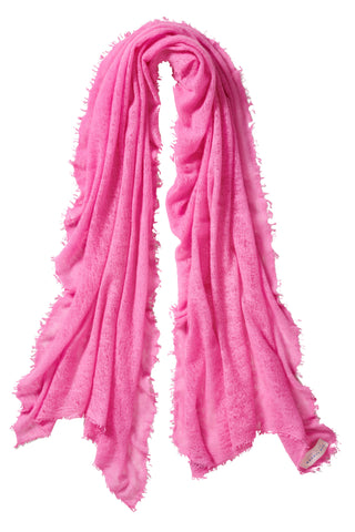 Kaschmirschal Puder Pink – einfarbig, 100 % Cashmere | PURSCHOEN