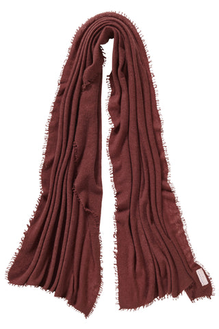 Kaschmirschal Chocolate – einfarbig, 100 % Cashmere | PURSCHOEN