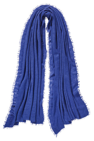 Kaschmirschal Fogblue – einfarbig, 100 % Cashmere | PURSCHOEN