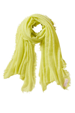 Kaschmirschal Neon Gelb – einfarbig, 100 % Cashmere | PURSCHOEN