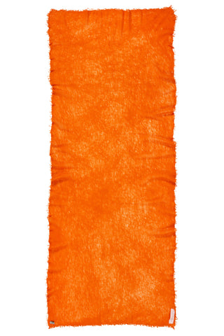 Kaschmirschal Neon Orange – einfarbig, 100 % Cashmere | PURSCHOEN