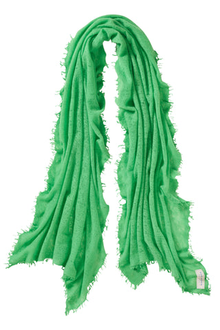 Kaschmirschal Neon Grün – einfarbig, 100 % Cashmere | PURSCHOEN