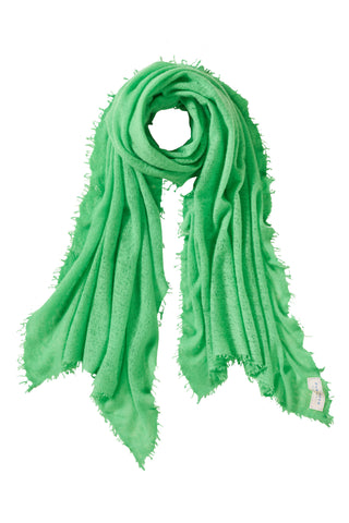 Kaschmirschal Neon Grün – einfarbig, 100 % Cashmere | PURSCHOEN