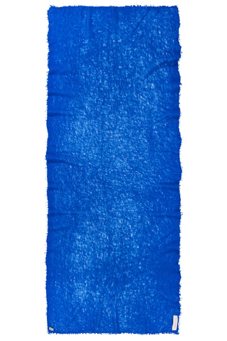 Kaschmirschal Neon Blau – einfarbig, 100 % Cashmere | PURSCHOEN