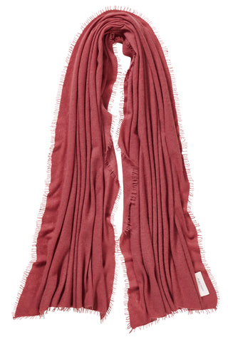 Kaschmirschal Rose Dark – einfarbig, 100 % Cashmere | PURSCHOEN