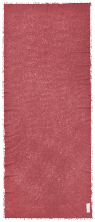 Kaschmirschal Rose Dark – einfarbig, 100 % Cashmere | PURSCHOEN