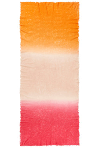 Kaschmirschal Ombre Klatschmohn – Ombré-Farbverlauf, 100 % Cashmere | PURSCHOEN