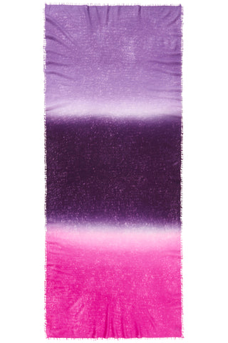 Kaschmirschal Ombre Clematis – Ombré-Farbverlauf, 100 % Cashmere | PURSCHOEN