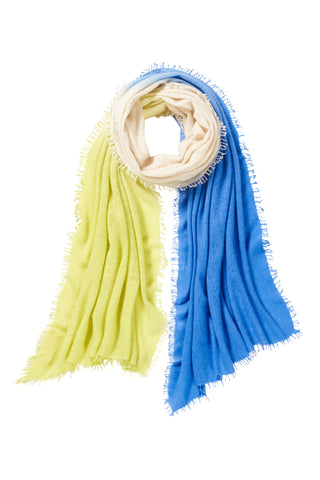 Kaschmirschal Ombre Stiefmütterchen – Ombré-Farbverlauf, 100 % Cashmere | PURSCHOEN