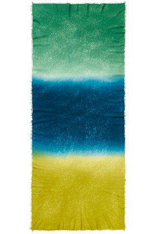 Kaschmirschal Ombre Hortensie – Ombré-Farbverlauf, 100 % Cashmere | PURSCHOEN