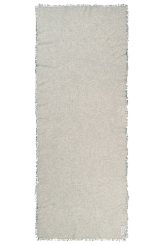 Kaschmirschal Grey Fransen Stone Grey – einfarbig, 100 % Cashmere | PURSCHOEN