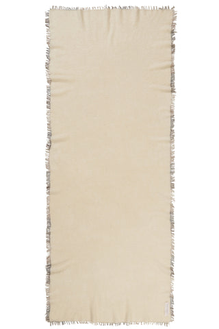 Kaschmirschal Natural Fransen Grey – einfarbig, 100 % Cashmere | PURSCHOEN