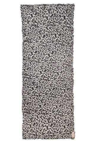 Kaschmirschal Leo Black Grey – bedruckt, 100 % Cashmere | PURSCHOEN
