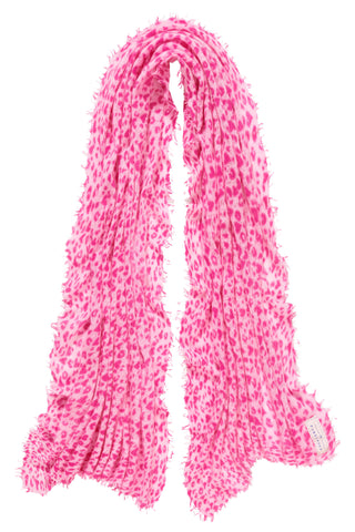Kaschmirschal Leo Herz Pink – bedruckt, 100 % Cashmere | PURSCHOEN