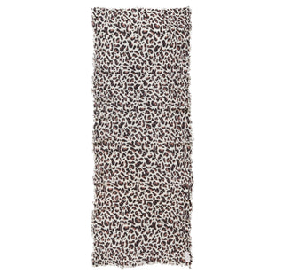 Kaschmirschal Leo 2 Natural Nougat – bedruckt, 100 % Cashmere | PURSCHOEN