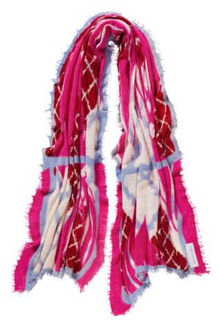 Kaschmirschal Feuervogel Red – bedruckt, 100 % Cashmere | PURSCHOEN