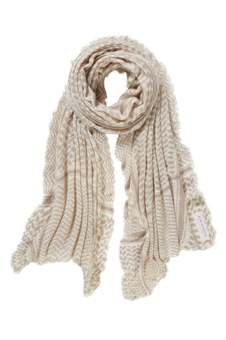 Kaschmirschal Pali Stone II Natural – bedruckt, 100 % Cashmere | PURSCHOEN
