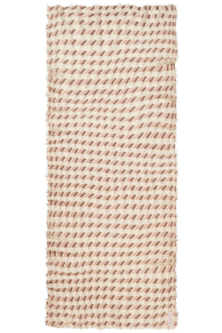 Kaschmirschal La Pepita Natural Coffee – bedruckt, 100 % Cashmere | PURSCHOEN
