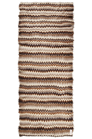 Kaschmirschal Chevron Testa Moro Stone II – bedruckt, 100 % Cashmere | PURSCHOEN
