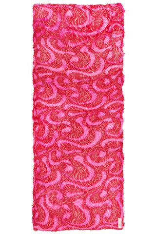 Kaschmirschal Sprinkle Neon Pink Rot – bedruckt, 100 % Cashmere | PURSCHOEN