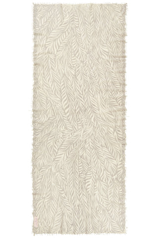 Kaschmirschal Leafgarden Stone II Natural – bedruckt, 100 % Cashmere | PURSCHOEN