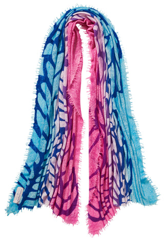 Kaschmirschal Coolgarden Summer Nights – bedruckt, 100 % Cashmere | PURSCHOEN