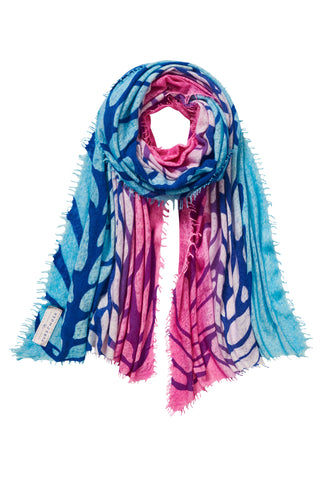 Kaschmirschal Coolgarden Summer Nights – bedruckt, 100 % Cashmere | PURSCHOEN