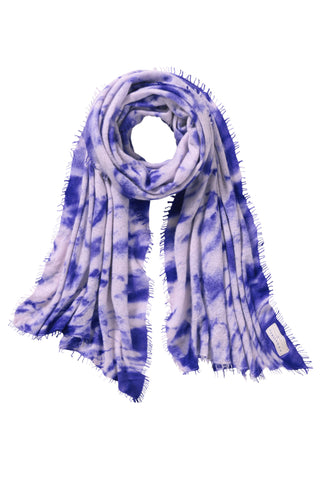 Kaschmirschal Eisregen Flieder – bedruckt, 100 % Cashmere | PURSCHOEN