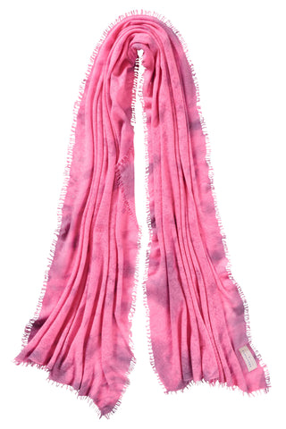 Kaschmirschal Eisregen Flamingo – bedruckt, 100 % Cashmere | PURSCHOEN
