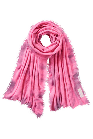 Kaschmirschal Eisregen Flamingo – bedruckt, 100 % Cashmere | PURSCHOEN