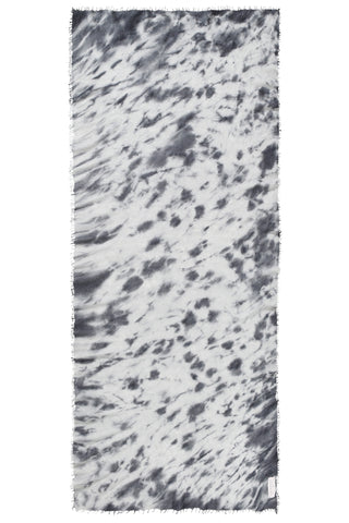 Kaschmirschal Eisregen Aluminium – bedruckt, 100 % Cashmere | PURSCHOEN