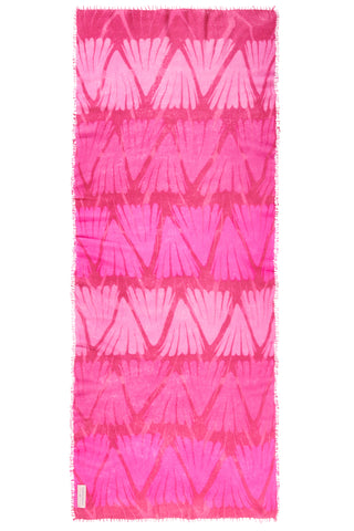 Kaschmirschal Maya Himbeere – bedruckt, 100 % Cashmere | PURSCHOEN