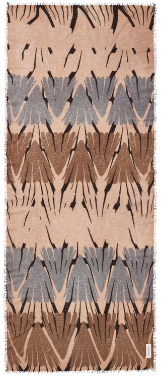 Kaschmirschal Maya Camel Classic – bedruckt, 100 % Cashmere | PURSCHOEN