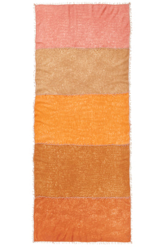 Kaschmirschal Miss Patch Haselnuss – Patchwork-Design, 100 % Cashmere | PURSCHOEN